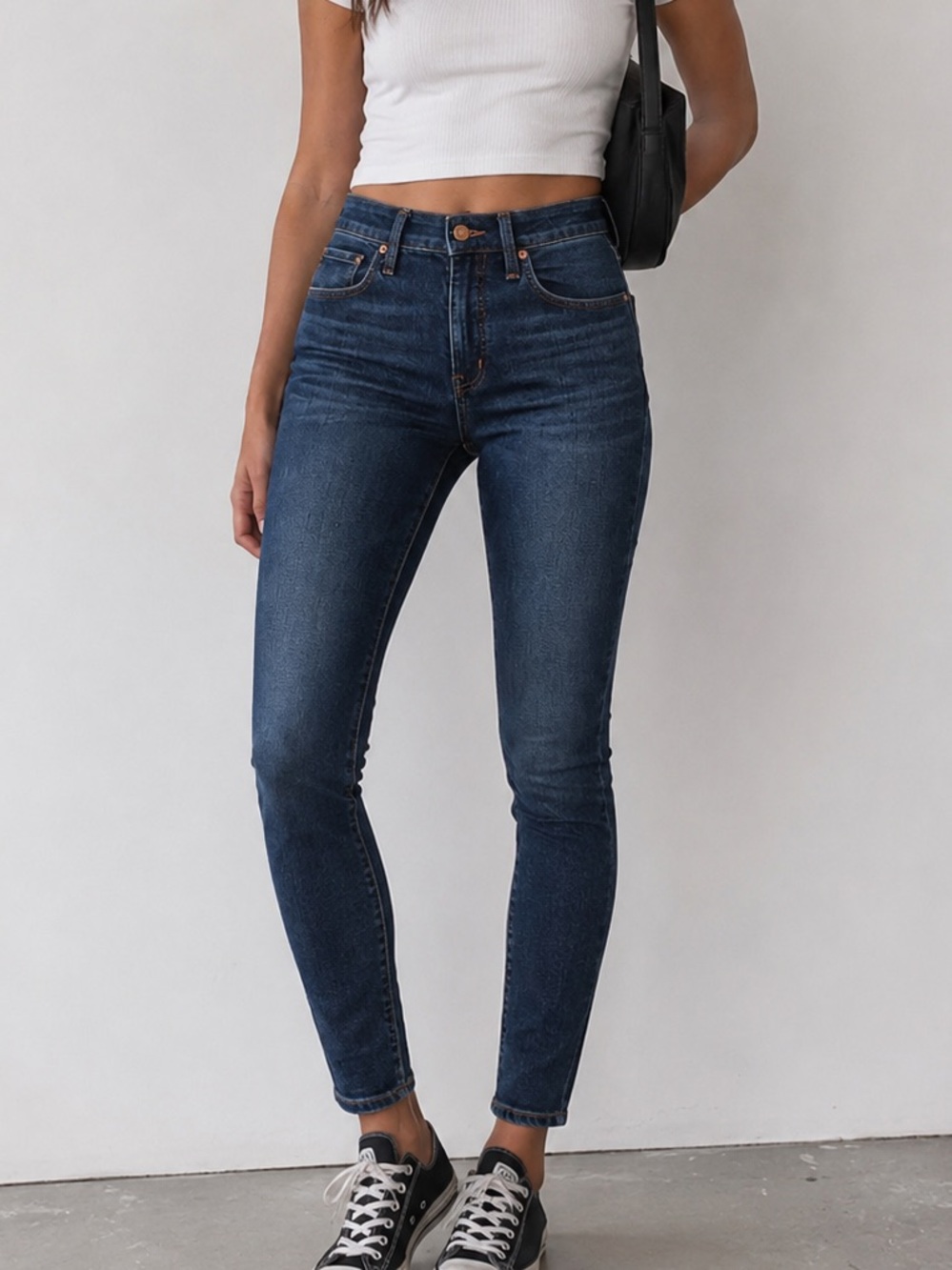 Madewell Curvy High-Rise Skinny Jeans Size 26 Dark Wash